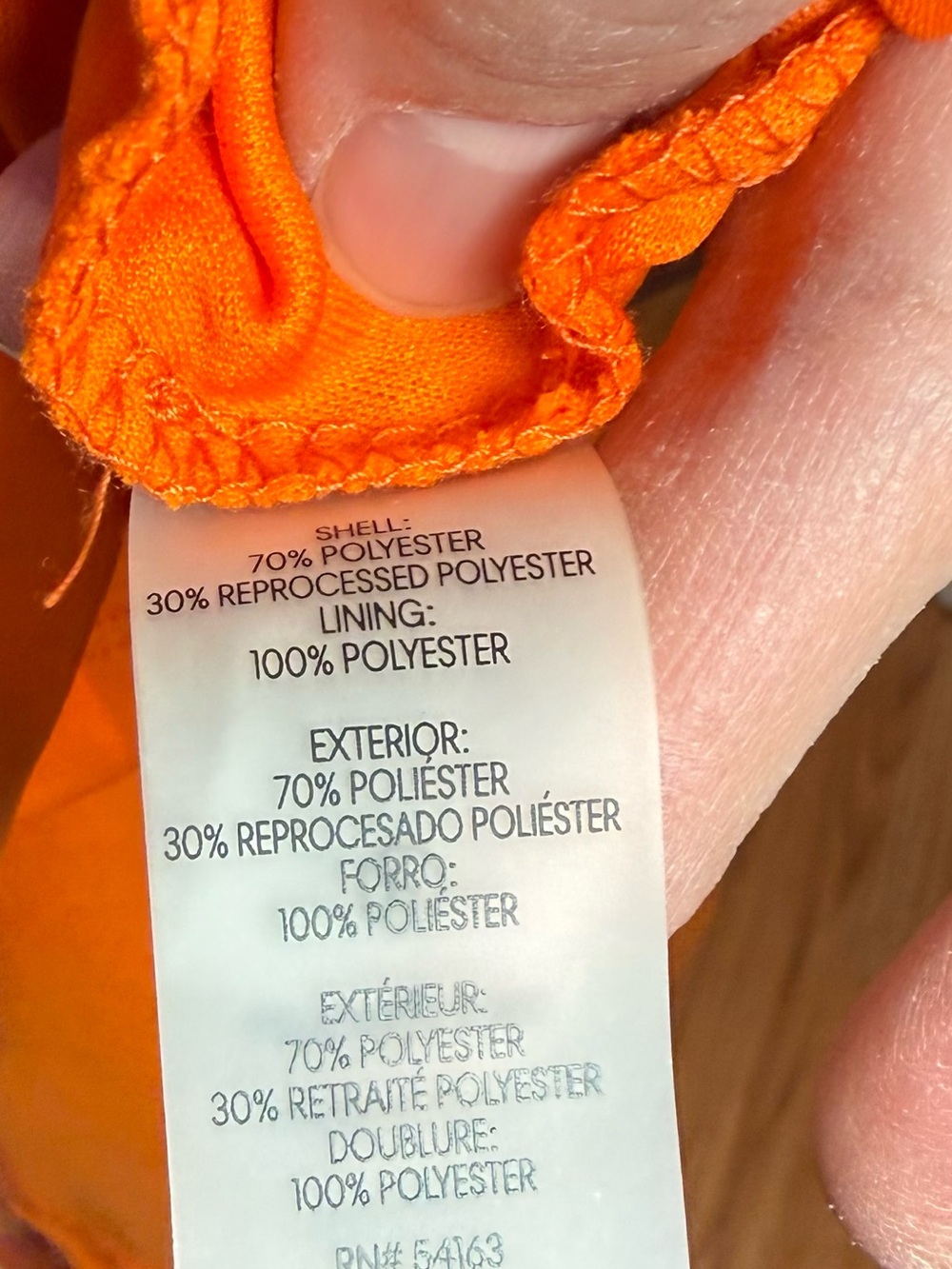 Calvin Klein Orange Floral V-Neck Midi Dress - Picture 8 of 9